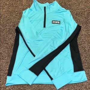 PINK half zipped hoodie